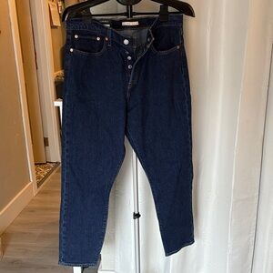 Levi's wedgie Dark Blue Straight Leg Women's Jeans